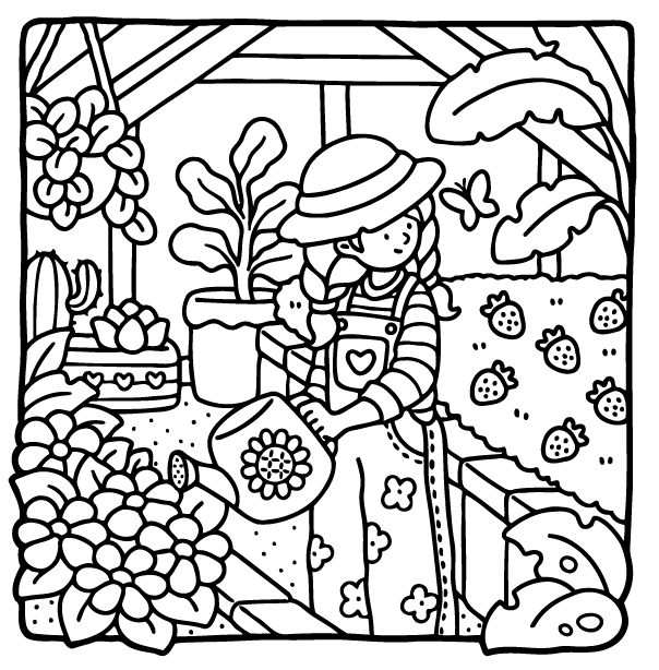 Desenho de Girl Moments para imprimir