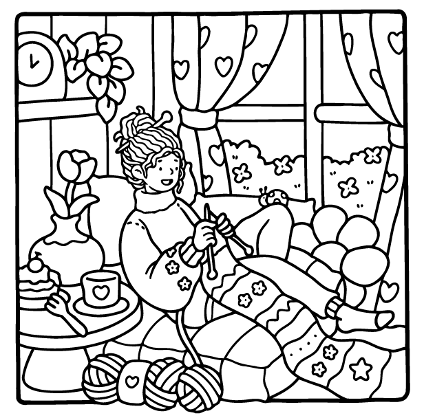 Desenho de Girl Moments para imprimir