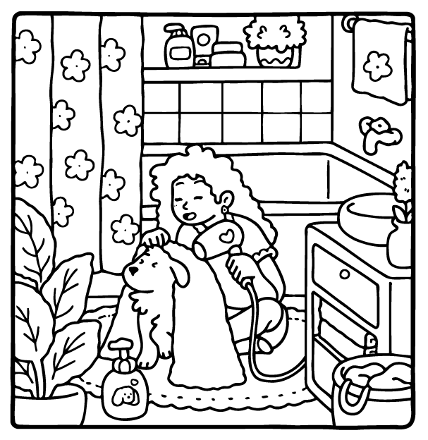 Desenho de Girl Moments para imprimir
