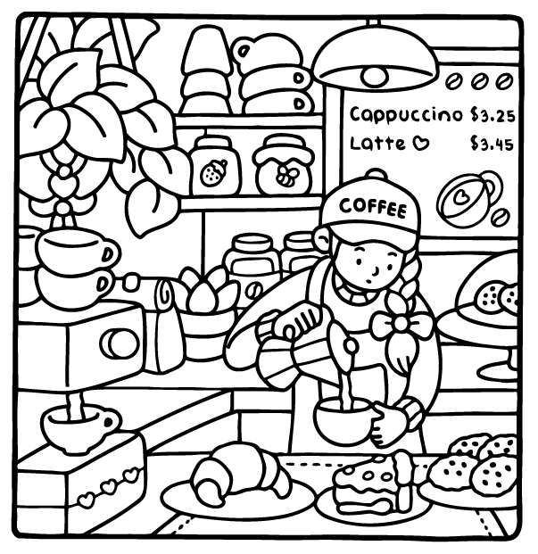 Desenho de Girl Moments para imprimir