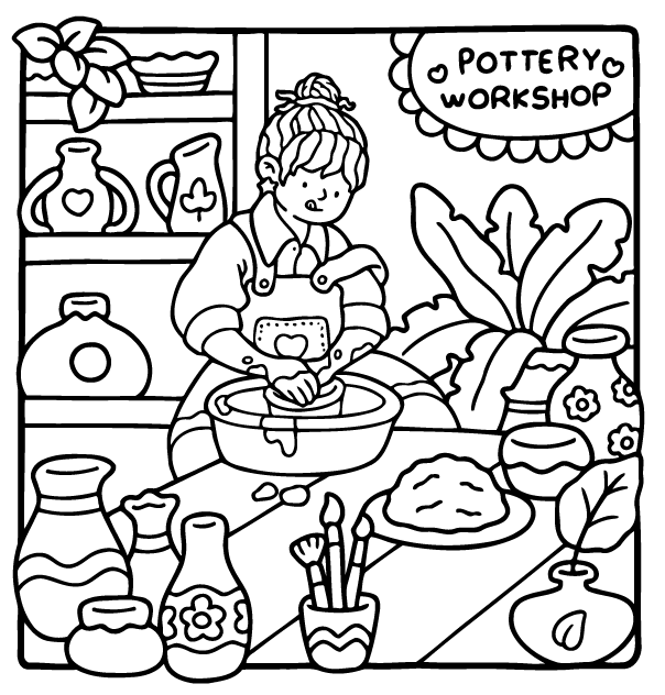 Desenho de Girl Moments para imprimir