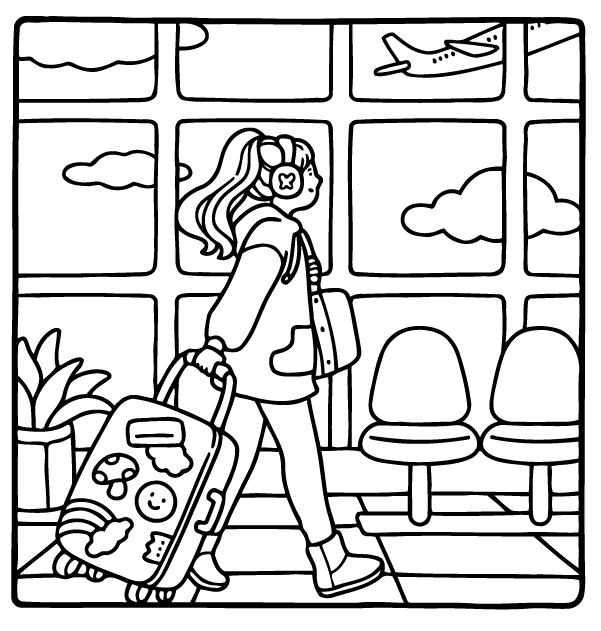 Desenho de Girl Moments para imprimir