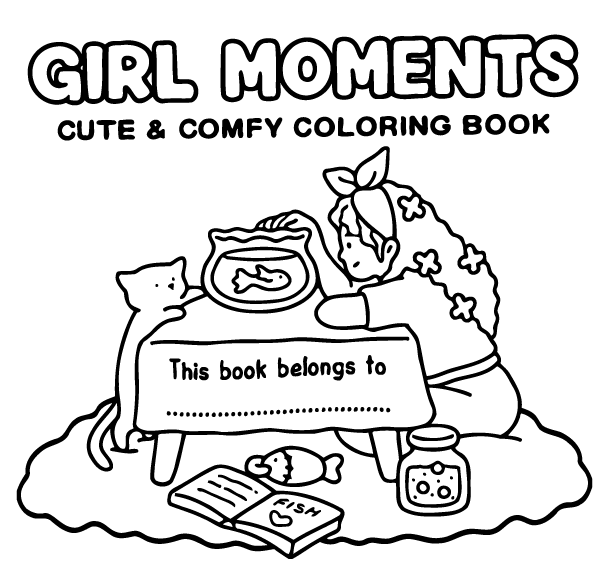 Desenho de Girl Moments para imprimir