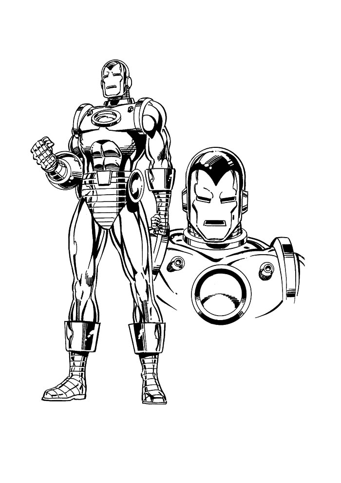 Desenho de Homem de Ferro (Iron Man) para imprimir