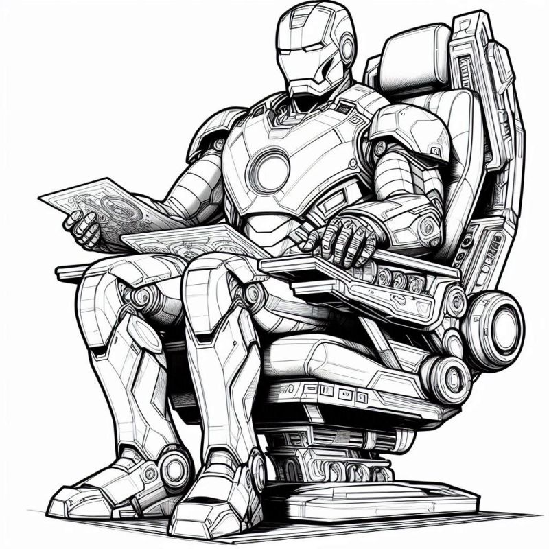 Desenho de Homem de Ferro (Iron Man) para imprimir