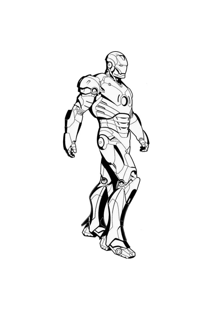 Desenho de Homem de Ferro (Iron Man) para imprimir