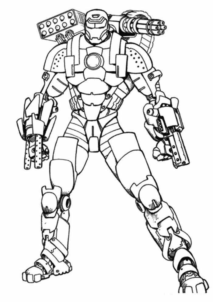 Desenho de Homem de Ferro (Iron Man) para imprimir