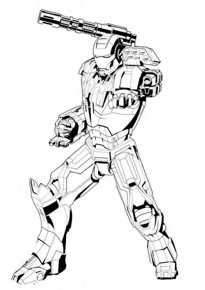 Desenho de Homem de Ferro (Iron Man) para imprimir
