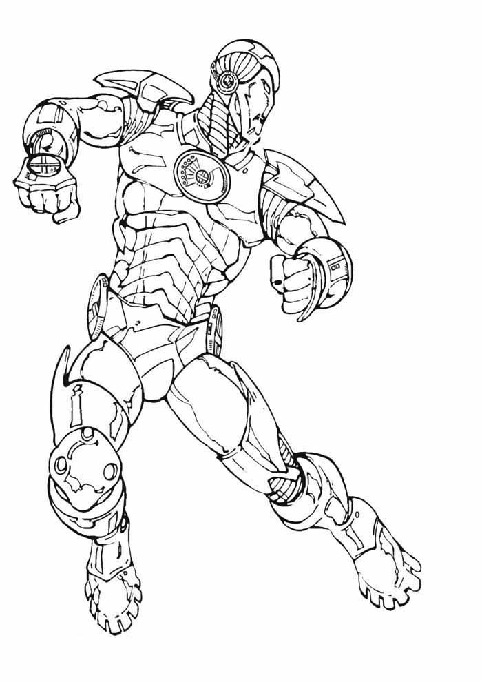 Desenho de Homem de Ferro (Iron Man) para imprimir