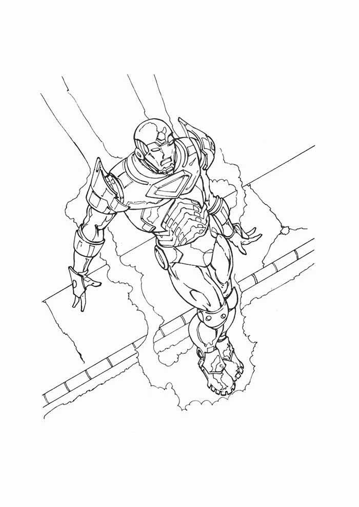 Desenho de Homem de Ferro (Iron Man) para imprimir