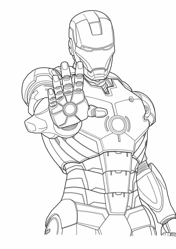 Desenho de Homem de Ferro (Iron Man) para imprimir