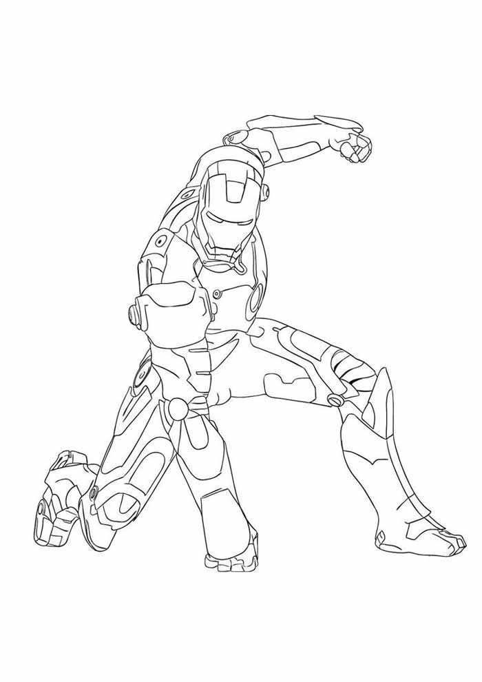 Desenho de Homem de Ferro (Iron Man) para imprimir