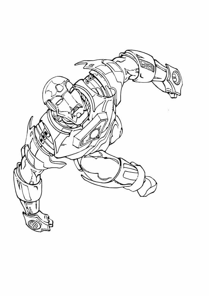Desenho de Homem de Ferro (Iron Man) para imprimir