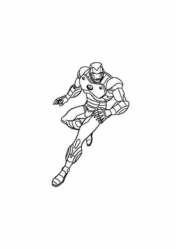 Desenho de Homem de Ferro (Iron Man) para imprimir