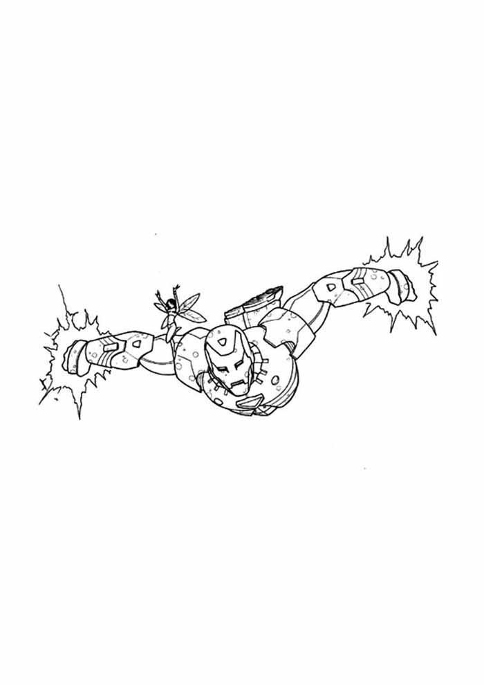 Desenho de Homem de Ferro (Iron Man) para imprimir