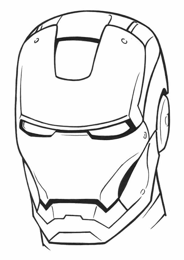 Desenho de Homem de Ferro (Iron Man) para imprimir