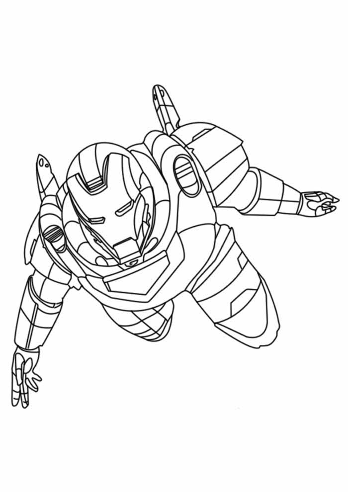 Desenho de Homem de Ferro (Iron Man) para imprimir