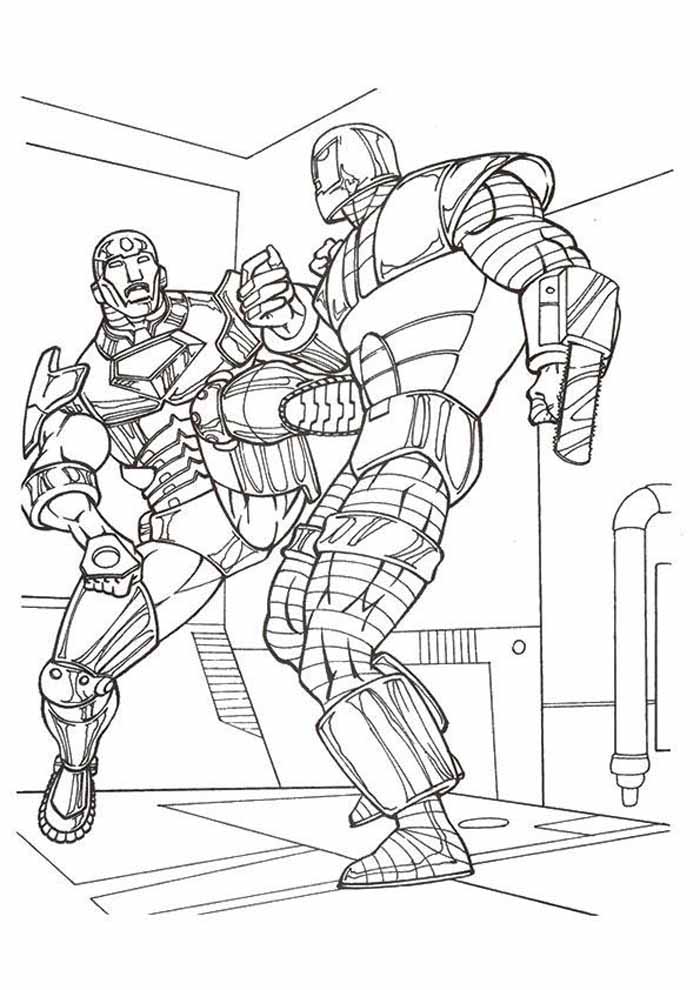 Desenho de Homem de Ferro (Iron Man) para imprimir