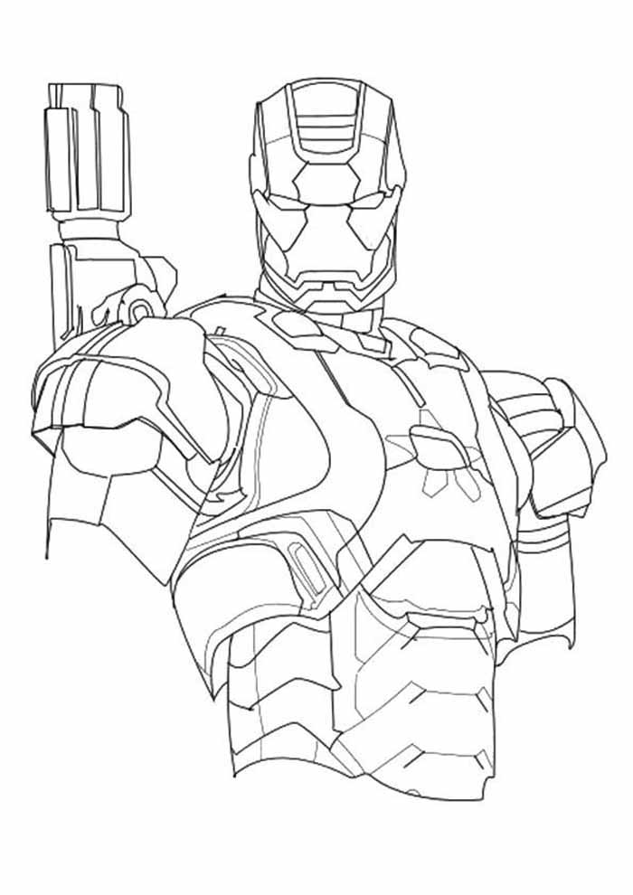Desenho de Homem de Ferro (Iron Man) para imprimir