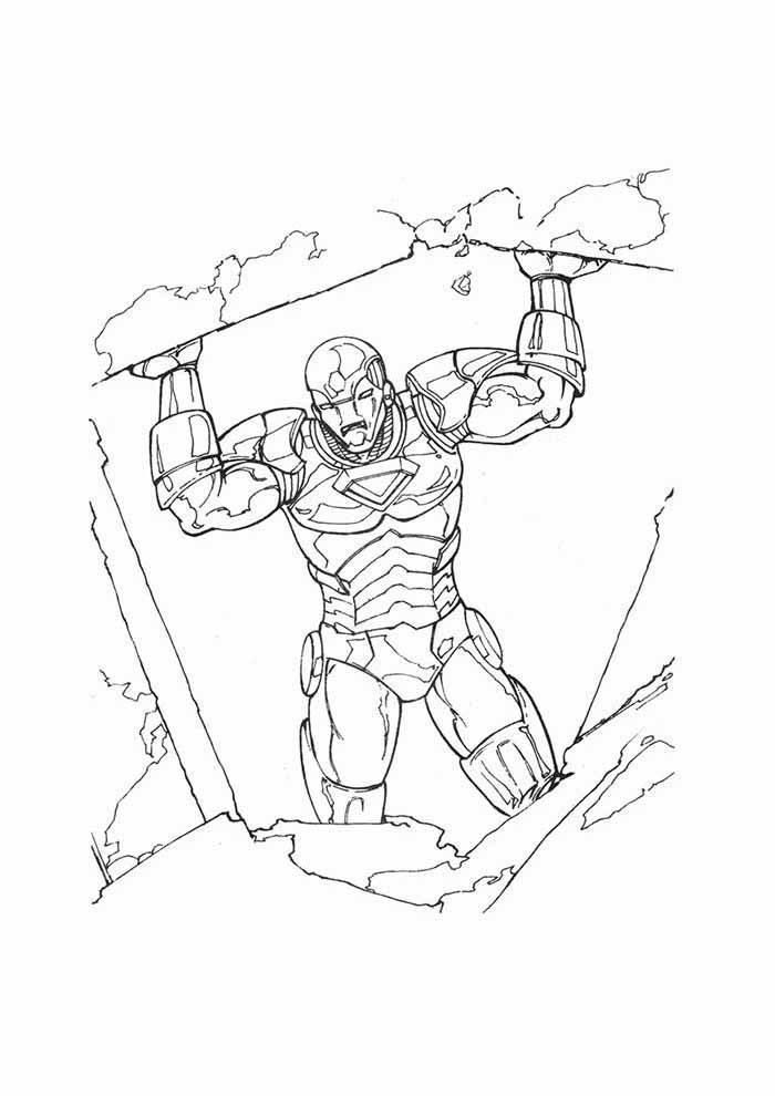 Desenho de Homem de Ferro (Iron Man) para imprimir