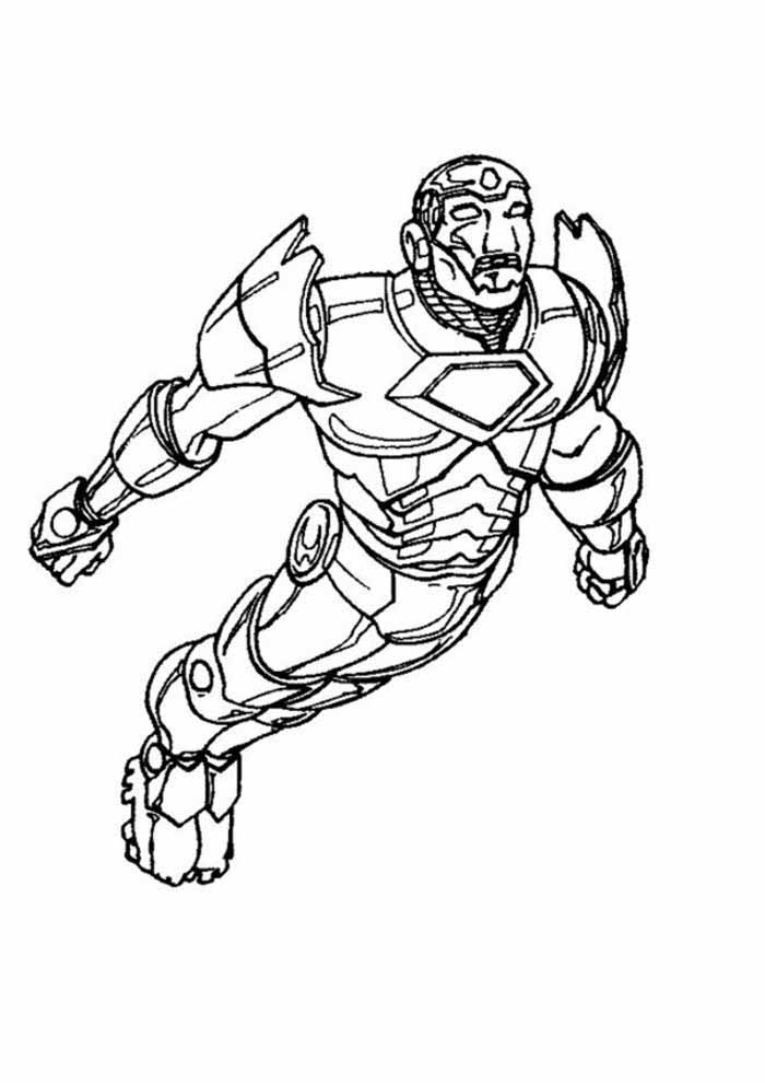 Desenho de Homem de Ferro (Iron Man) para imprimir