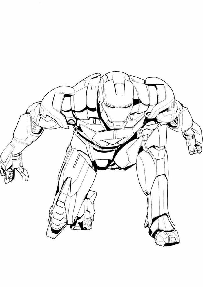 Desenho de Homem de Ferro (Iron Man) para imprimir