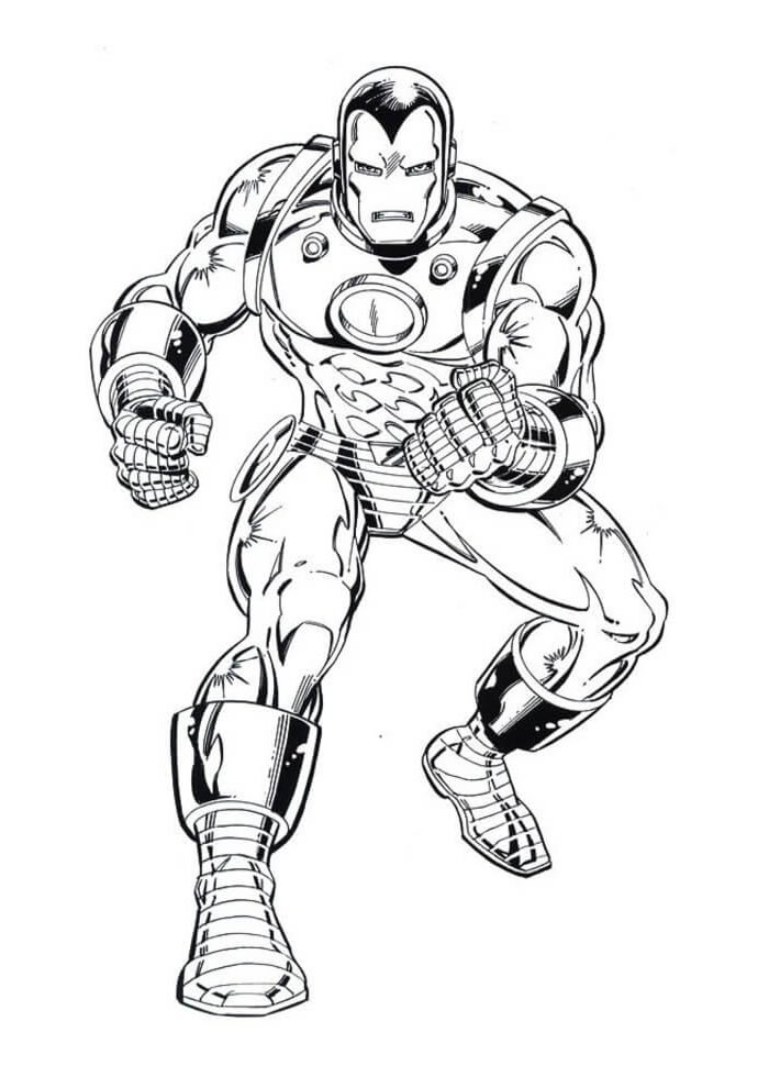 Desenho de Homem de Ferro (Iron Man) para imprimir