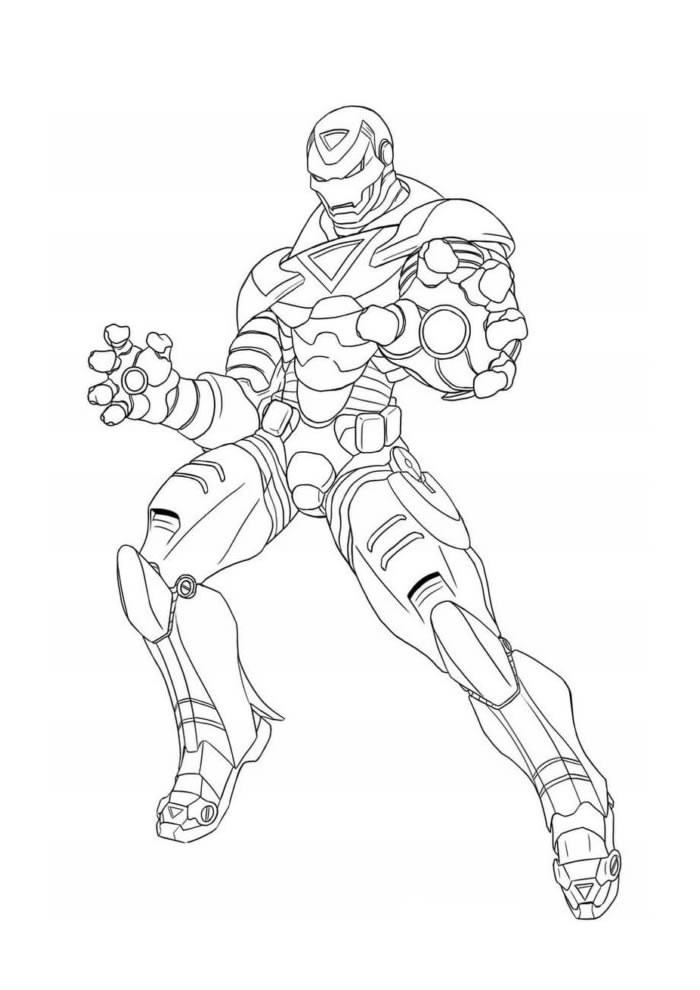Desenho de Homem de Ferro (Iron Man) para imprimir