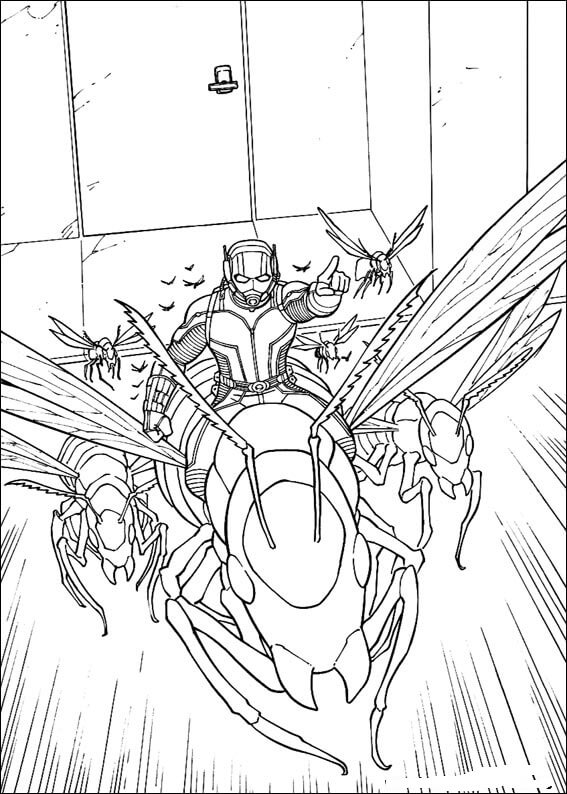 Desenho de Homem-Formiga (Ant-Man) para imprimir