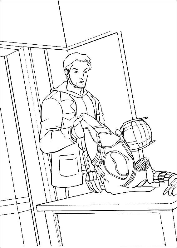 Desenho de Homem-Formiga (Ant-Man) para imprimir