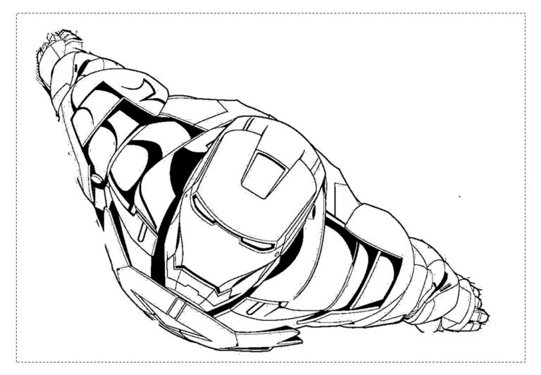 Desenho de Homem de Ferro (Iron Man) para imprimir