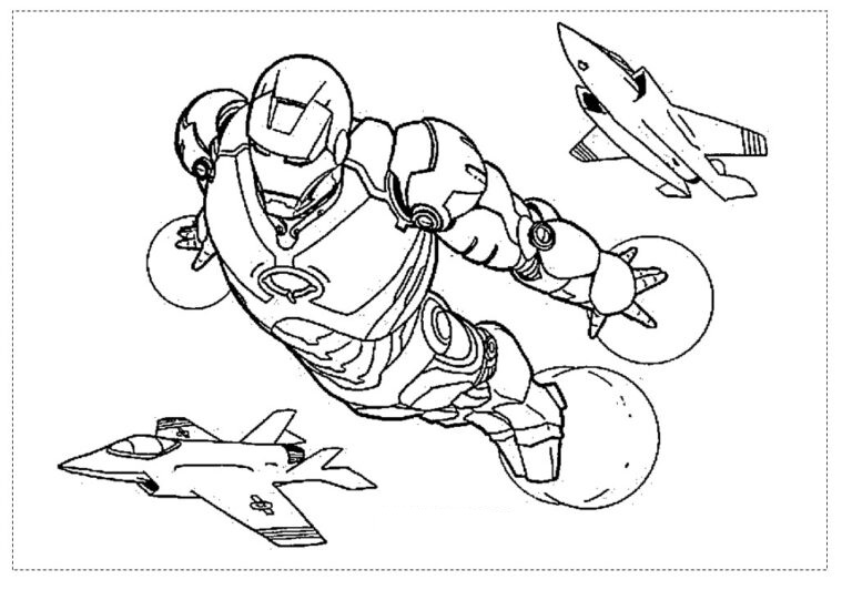 Desenho de Homem de Ferro (Iron Man) para imprimir
