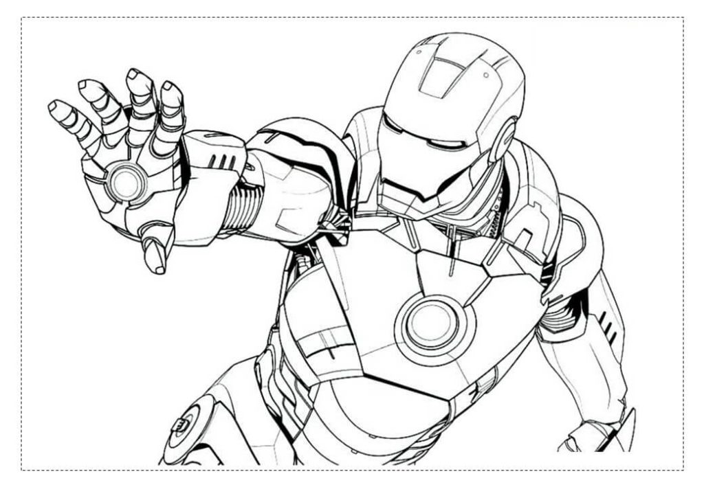 Desenho de Homem de Ferro (Iron Man) para imprimir