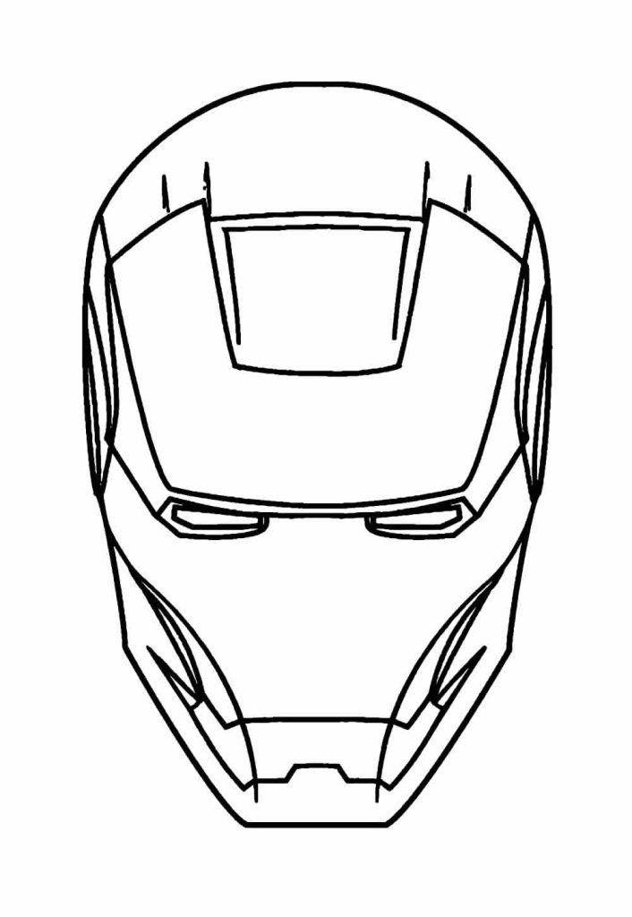 Desenho de Homem de Ferro (Iron Man) para imprimir