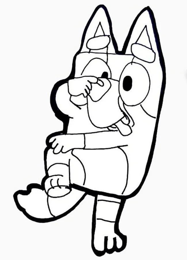 Desenho de Bluey para imprimir