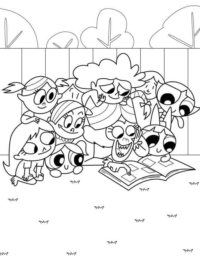 Desenho de As Meninas Superpoderosas para imprimir