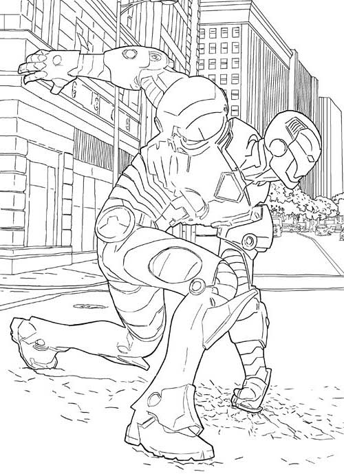 Desenho de Homem de Ferro (Iron Man) para imprimir