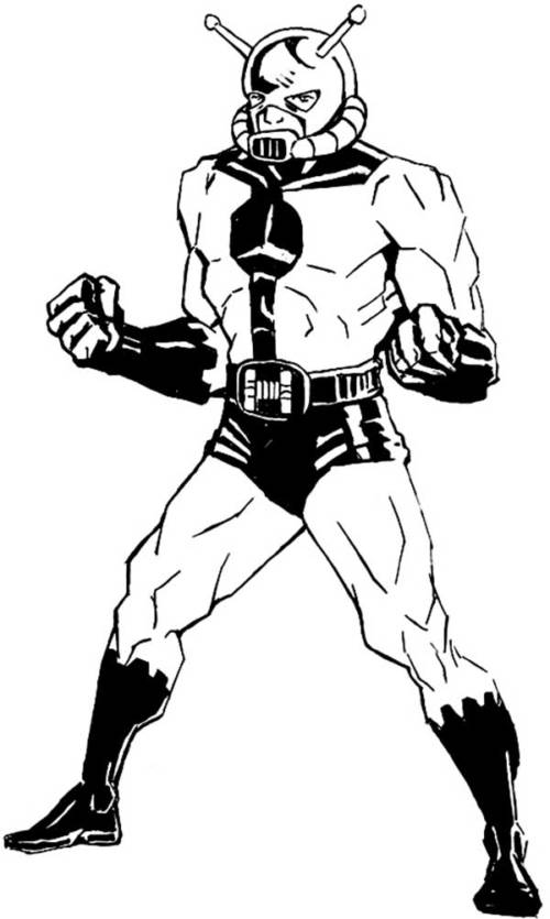 Desenho de Homem-Formiga (Ant-Man) para imprimir