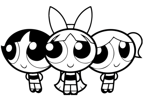 Desenho de As Meninas Superpoderosas para imprimir