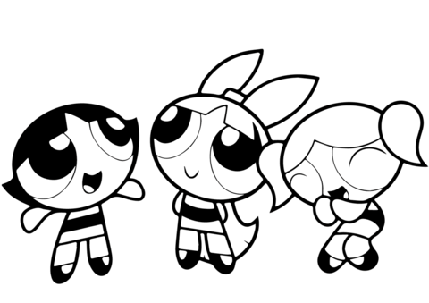 Desenho de As Meninas Superpoderosas para imprimir