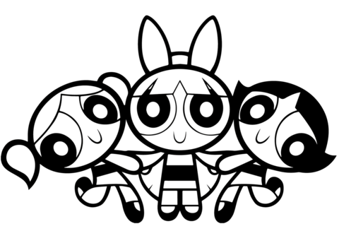 Desenho de As Meninas Superpoderosas para imprimir