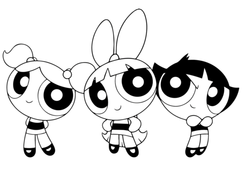 Desenho de As Meninas Superpoderosas para imprimir