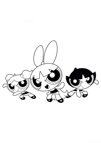 Desenho de As Meninas Superpoderosas para imprimir