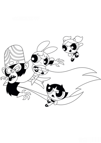 Desenho de As Meninas Superpoderosas para imprimir