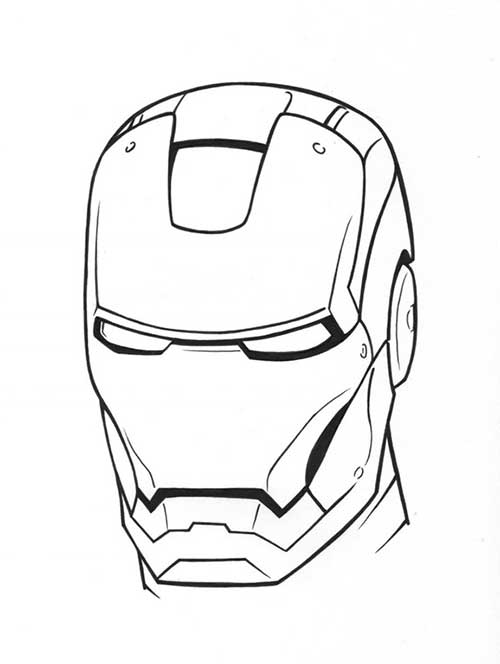 Desenho de Homem de Ferro (Iron Man) para imprimir