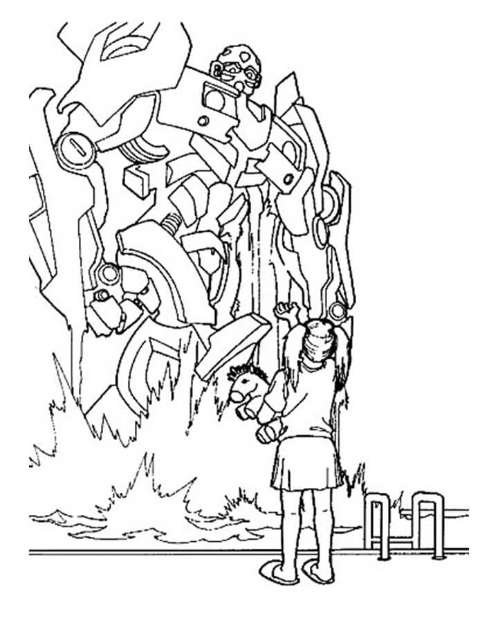 Desenho de Bumblebee (Transformers) para imprimir