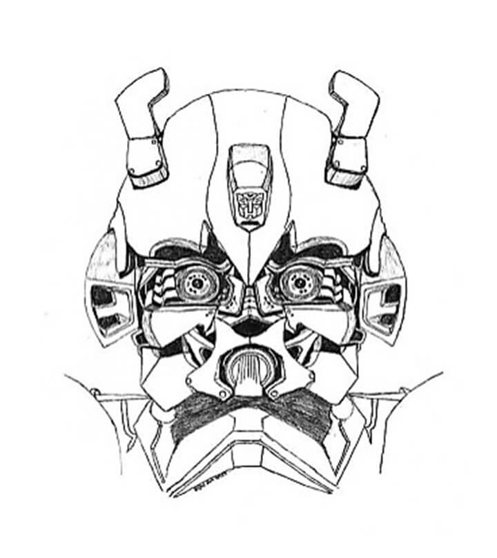 Desenho de Bumblebee (Transformers) para imprimir