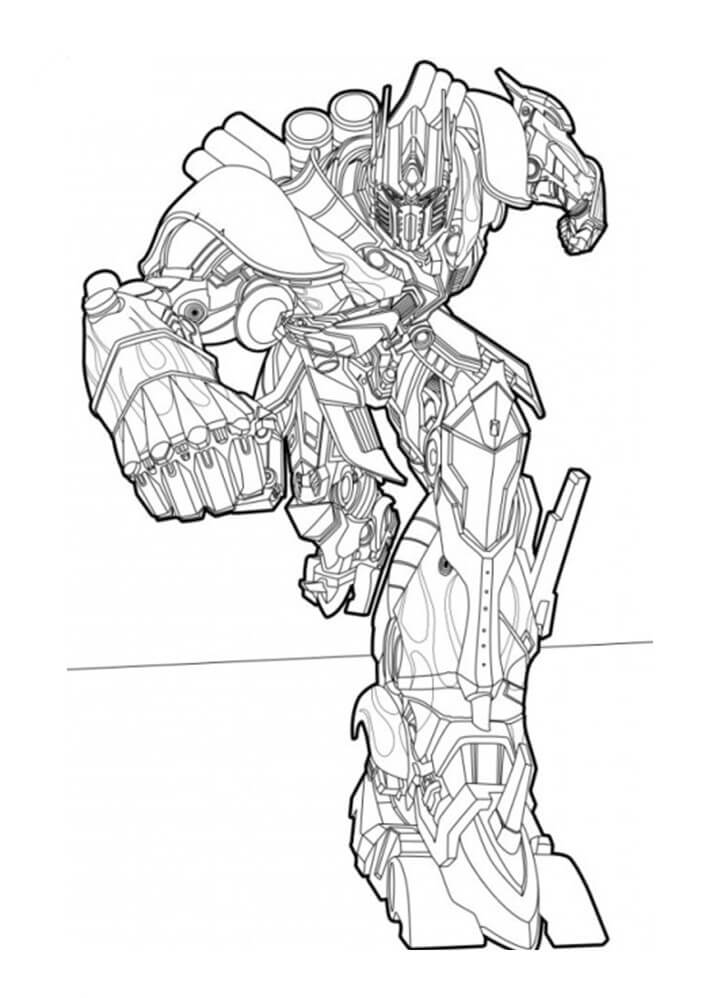 Desenho de Optimus Prime (Transformers) para imprimir