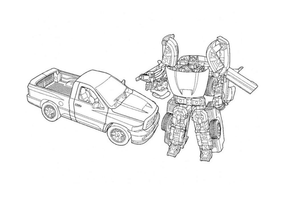 Desenho de Optimus Prime (Transformers) para imprimir