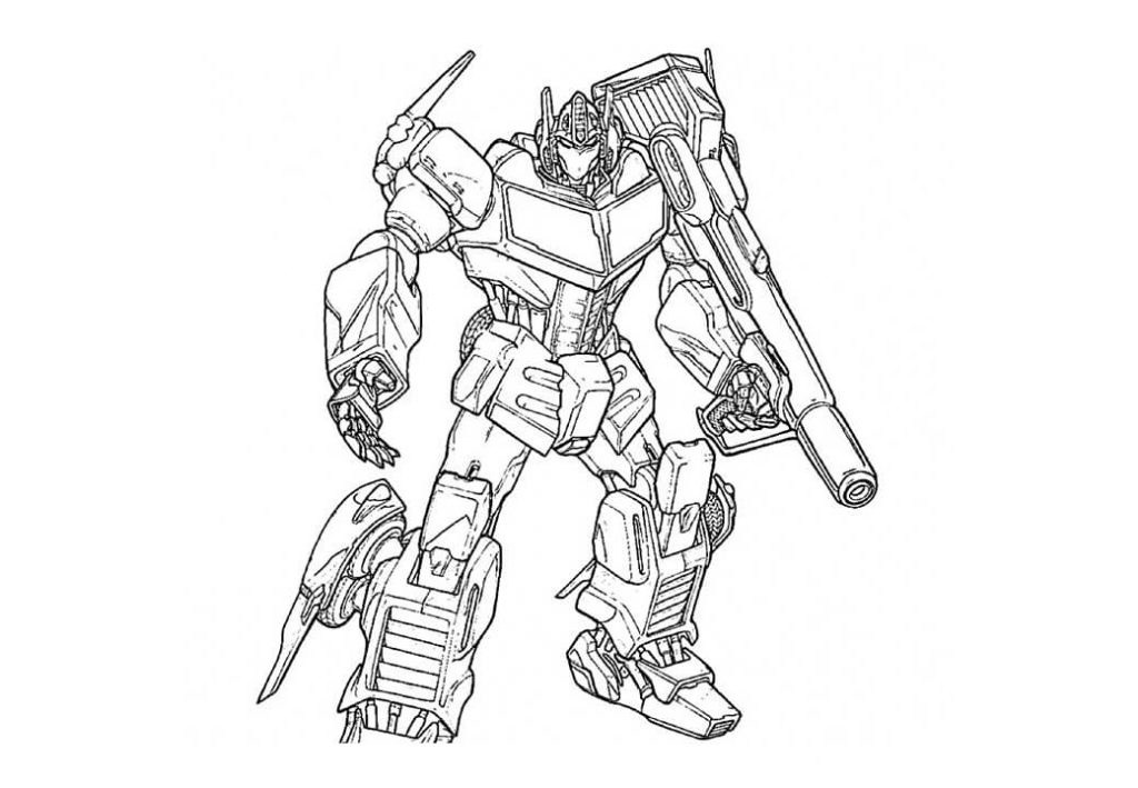 Desenho de Optimus Prime (Transformers) para imprimir